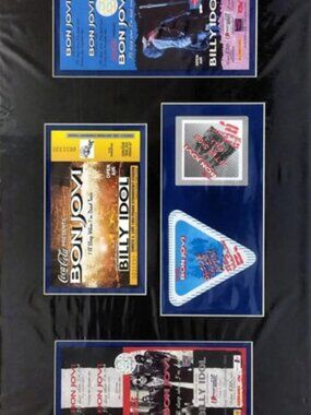 Bon Jovi Billy Idol I'll Sleep When I'm Dead Tour Ticket & Backstage Pass Set 5X
